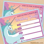 FREE Printable Unicorn Party Invitation