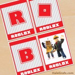 Roblox Halegrafx - free printable roblox favor tags party printables party