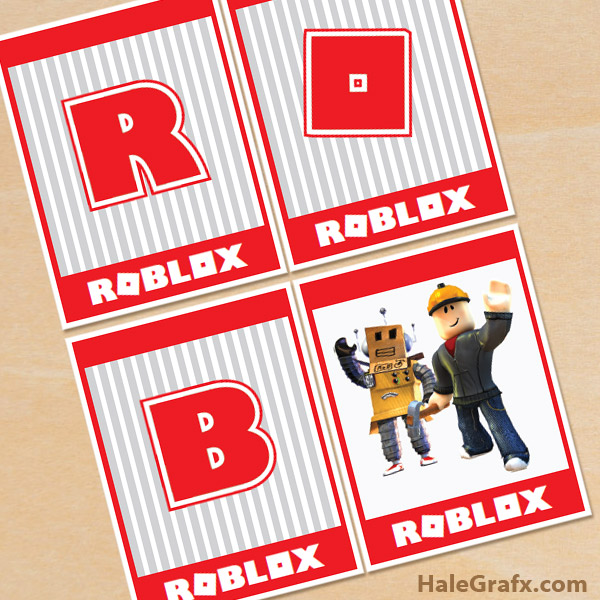 Roblox birthday banner in the FREE printable library!