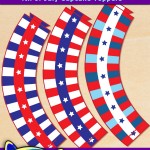 FREE Printable 4th of July Cupcake Wrappers