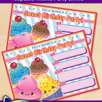FREE Printable Cupcake Theme Birthday Invitation