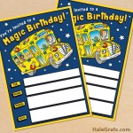 FREE Printable Magic School Bus Birthday Invitation