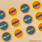 FREE Printable Nerf Cupcake Toppers