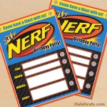 FREE Printable Nerf Birthday Invitation