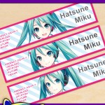Free Printable Hatsune Miku Water Bottle Labels