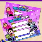 FREE Printable Teen Titans Go Birthday Invitation