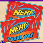 FREE Printable Nerf Thank You Card