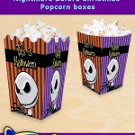 FREE Printable Nightmare before Christmas Popcorn Box