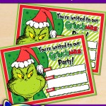 FREE Printable Grinch Christmas Party Invitation
