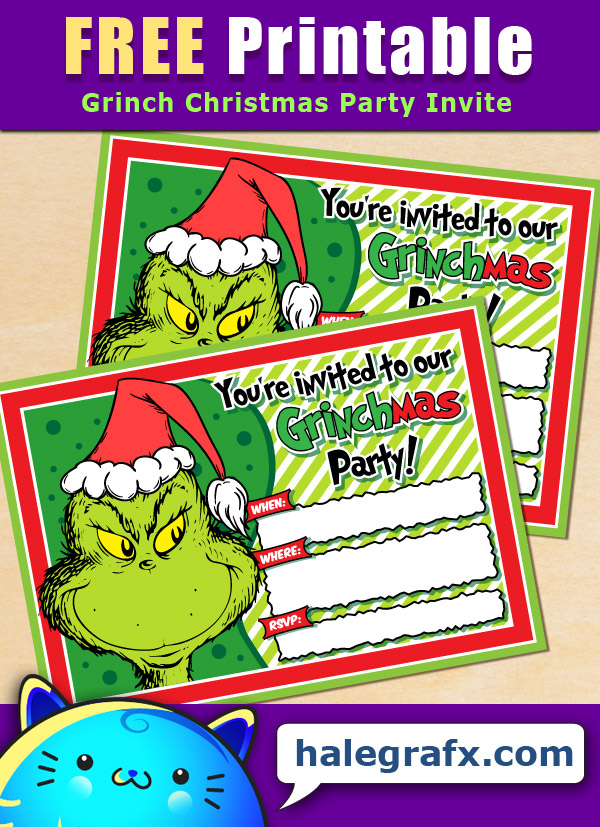 Free Grinch Party Printables Printable Templates