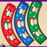 FREE Printable Christmas Minion Cupcake Wrappers