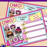 FREE Printable LOL Surprise Birthday Invitation