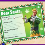 FREE Printable Fortnite Codename Elf Santa letter