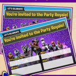 FREE Printable Fortnite Birthday Party Invitation