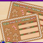 FREE Printable Gingerbread Christmas Party Invitation