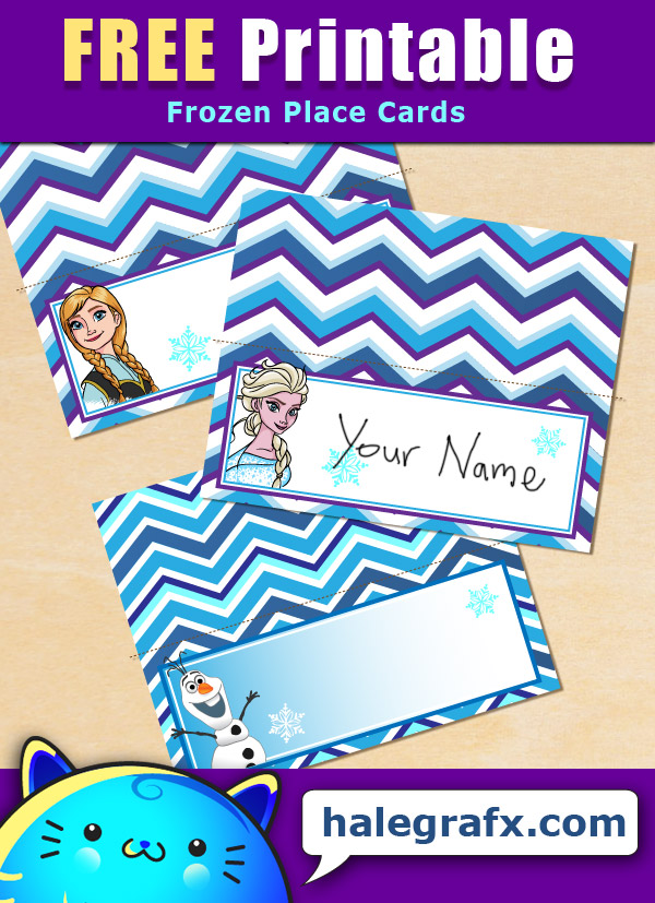 FREE Printable Frozen Place Cards