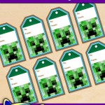 FREE Printable Minecraft Gift Tags for Christmas and Birthdays