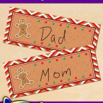 FREE Printable Christmas Gingerbread Place Cards