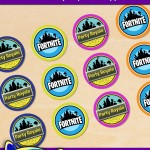 free printable fortnite party cupcake toppers - free editable fortnite invitations