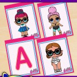 FREE Printable LOL Surprise Alphabet Banner Pack