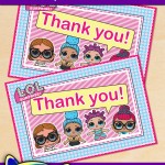 FREE Printable LOL Surprise Thank You Card