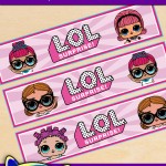 Free Printable LOL Surprise Themed Water Bottle Labels