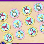 FREE Printable Hello Kitty Easter Cupcake Toppers