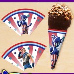 FREE Printable Fortnite 4th of July Ice Cream Cone Wrappers