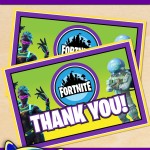 FREE Printable Fortnite Thank You Card