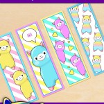 FREE Printable Alpaca Llama Bookmarks