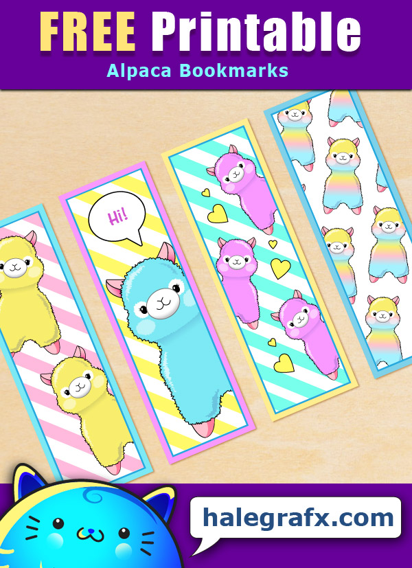 FREE Printable Alpaca Llama Bookmarks FREE Printable Alpaca Llama Bookmarks