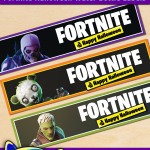 Free Printable Fortnite Halloween Water Bottle Labels