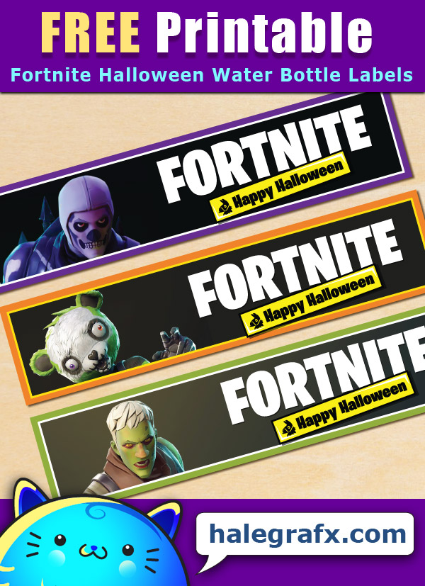 Fortnite Water Bottle Label Template 8oz – Print Party