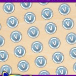 FREE Printable Fortnite V-bucks Candy Stickers