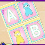 FREE Printable Alpaca Alphabet Banner Pack