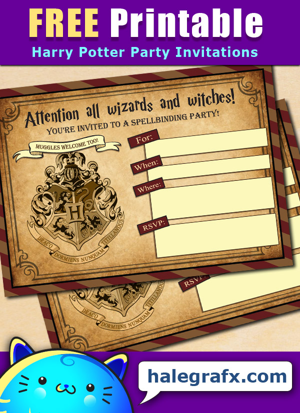 Free Printable Harry Potter Party Invitations Free Printable Harry Potter Party Invitations