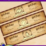 Free Printable Harry Potter Water Bottle Labels