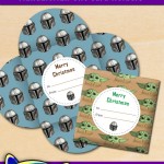 FREE Printable Star Wars Mandalorian Christmas Gift Card Holders