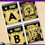 FREE Printable Bendy and the Ink Machine Alphabet Banner Pack