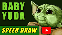 Baby Yoda Video speed draw