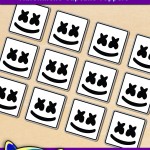 FREE Printable Marshmello Cupcake Toppers