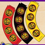 FREE Printable Cobra Kai Cupcake Wrappers