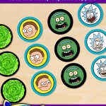 FREE Printable Rick and Morty Cupcake Toppers