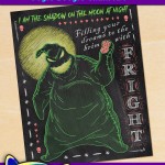 FREE Printable Halloween Nightmare Before Christmas Oogie Boogie Chalkboard Art