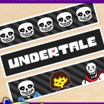 Free Printable Undertale Themed Water Bottle Labels