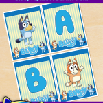 FREE Printable Bluey Alphabet Banner Pack