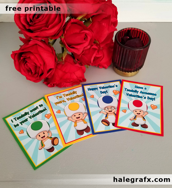 FREE Printable Super Mario Toad Valentines FREE Printable Super Mario Toad Valentines