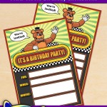 Free Printable Five Nights at Freddy’s Party Invitations