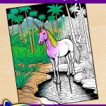 Free Printable Unicorn Coloring Page 02