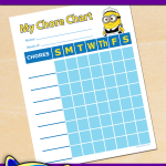 Free Printable Minion Chore Chart